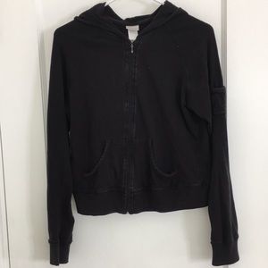 Jockey Activewear Women's Black Zip Up Sweatshirt